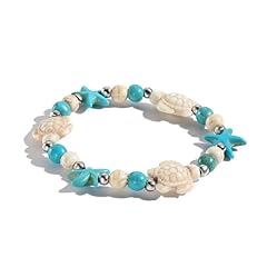 Blue starfish&white turtles