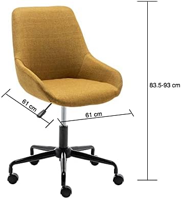 Amazon Brand - Movian Ofi Upholstered Office Chair, Yellow