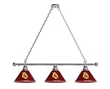 Holland Bar Stool Co. Arizona State 3 Shade Billiard Light with Chrome Fixture and Sparky Logo by The