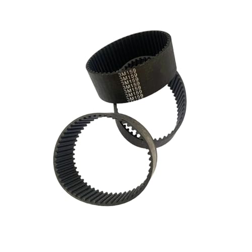 Correa dentada HTD3M-159-20 para quitanieves transmisión eficiente 126 mm