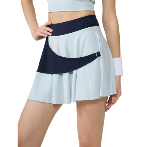 Jupe-short de yoga taille haute JJDFW avec doublure plissée athlétique d'été