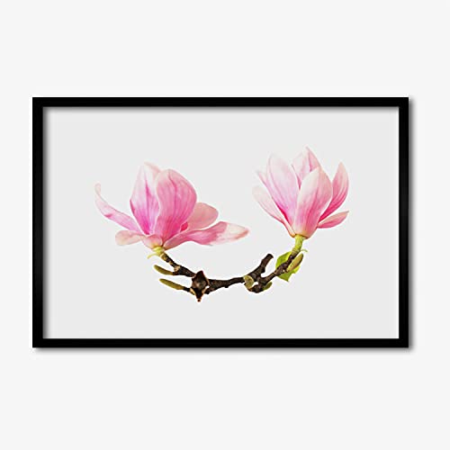Affiche encadrée 60x40 fleurs sur le mur cadre en MDF salon chambre