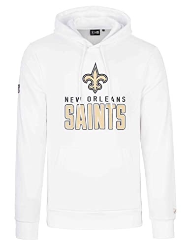 New Era - NFL New Orleans Saints Team Logo and Name Hoodie Farbe Weiß, Größe M