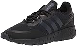 adidas Originals Men's ZX 1K Boost, Black/Black Blue Metallic/Black, 11.5