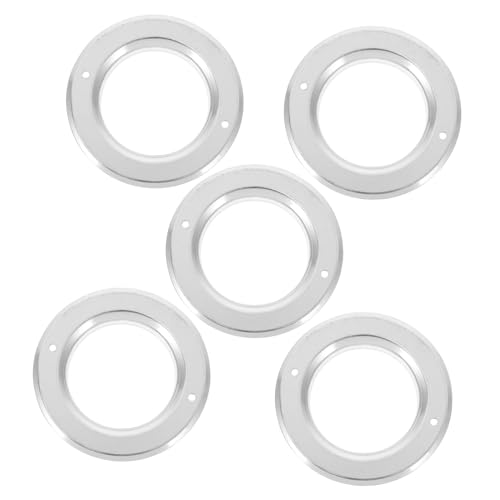 OFFSCH Parrot Nest Box Metal Guards 5pcs Anti-Biting Ring for Bird House Nest Hole Protectors Outdoor Bird Breeding Cage Accessory Stainless Steel