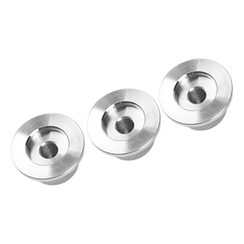 Botão de guitarra, 3 peças de botão de controle de volume de guitarra profissional de metal de super