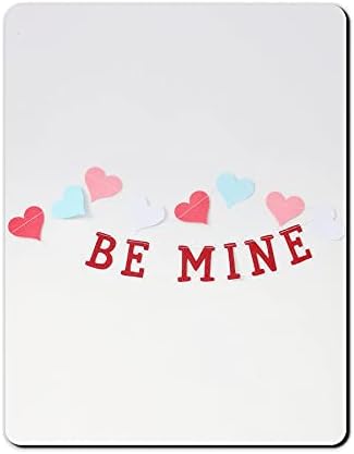 Theodor Rectangular Cute Mouse Pad Mouse Mat with Design, Non-Slip Rubber Base Waterproof Women For Game Office Mouse Pads Size 8.5 x 7.5 Inch Be Mine