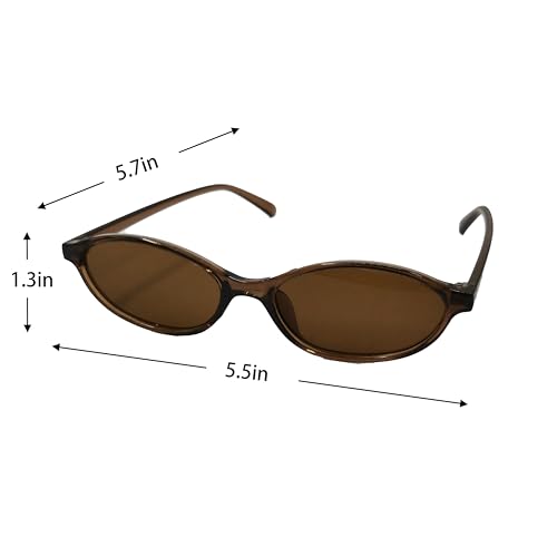 VIGUEUR Retro Oval Cat Eye Sunglasses for Women, Polarized Retro Oval 90s Sunglasses3