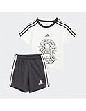 Tejido ligero adidas GM8966 I LIL 3S SP SET Sport set unisex-baby top:white/black bottom:black/white 1218