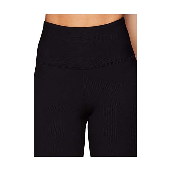 RBX Active Women's Running Yoga High Waist Ankle Length Ribbed Legging, Textured