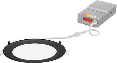 Juno LED Recessed Lights 6 Inch Round Wafer Downlight, 5-in-1 Switchable White Color Temperature, 120 Volts, 6-Inch Ultra-Thin Flat Trim, Matte Black (WF6 SWW5 90CRI MB M6) by Juno - Image 7