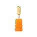 Makartt Professional Carbide Nail Drill Bit Electric Nail File Art Tools 3 32 Coarse Dome Round Gold