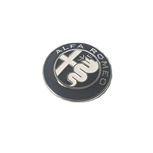 QHCP 3D Zinc Alloy Car Central Control Console Knob Logo Sticker Decoration Fit for Alfa Romeo Giulia Stelvio