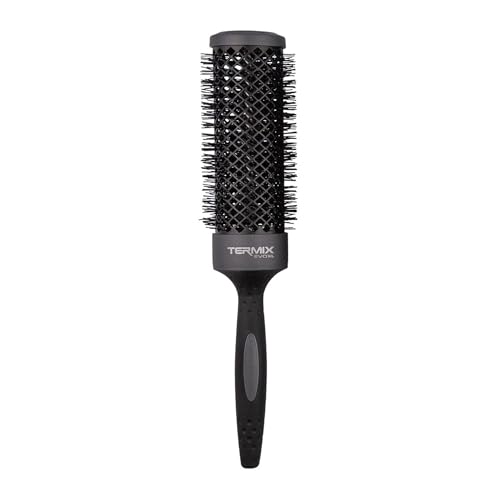 Termix Evolution XL Spazzola per capelli Ø43 rotonda, 3 cm più lunghe, che riducono i tempi di asciugatura, fibre ionizzate e tubo antiaderente.