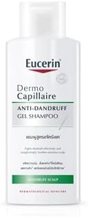 Dermo Capillaire Anti-dandruff Gel Shampoo for Sensitive Greasy Scalp for Women, 250ml by Eucerin