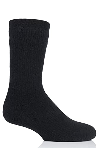 Heat Holders Men's Max Waterproof Crew Sock Black/Men's 7-12