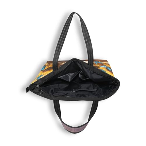 Bolso tote lindo para mujeres con diseño de perro pastor alemán, bolso de mano duradero con cremallera para uso diario miniatura 7