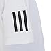 Adidas Boys Club Tennis 3-Stripes T-Shirt, White, XX-Small