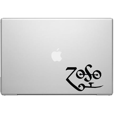 Zeppelin Band Rune Page Zoso Car Tablet Art - Black Vinyl Decal for 13" MacBook Cover