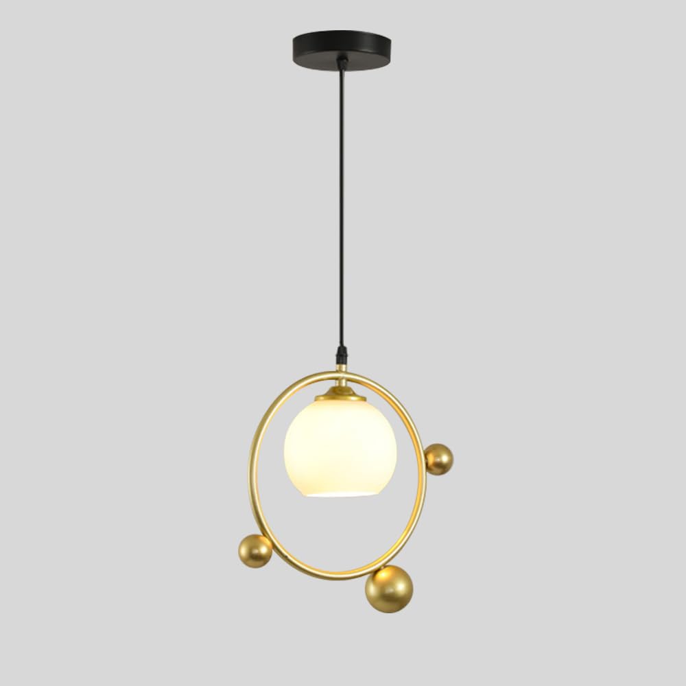 Lampe à suspension géométrique E27 luminaire suspendu chambre - 8