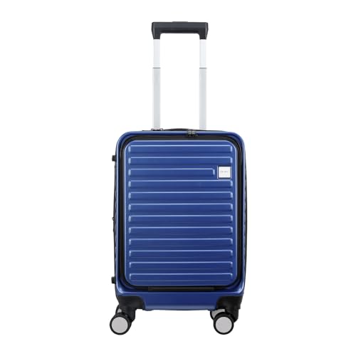 Panana Hard Shell Suitcase Trolley, Carry On Hand Cabin Luggage Lightweight Travel Bag with TSA Lock & Durable 4 Spinner Wheels (Blue)