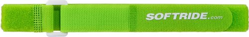 Softride SoftWraps, All Purpose Hook and Loop Tie Down Cinch Straps, Green, 16X1-inch, 10-Pack (26591)