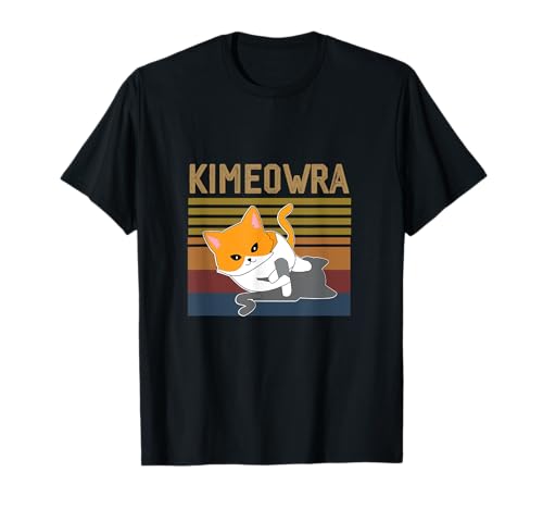 Camisa Jiu Jitsu Gatos Y Gatitos Kimeowra Para Divertirse Kimura BJJ Camiseta