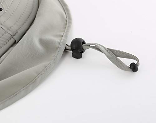 Home Prefer Upf 50+ Boys Sun Protection Cap Summer Sun Hat For Toddlers Wide Brim Fishing Hat Gray #TOP7