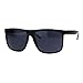 Juicy Orange Dark Black Lens Men's Sunglasses Classic Square Frame Black