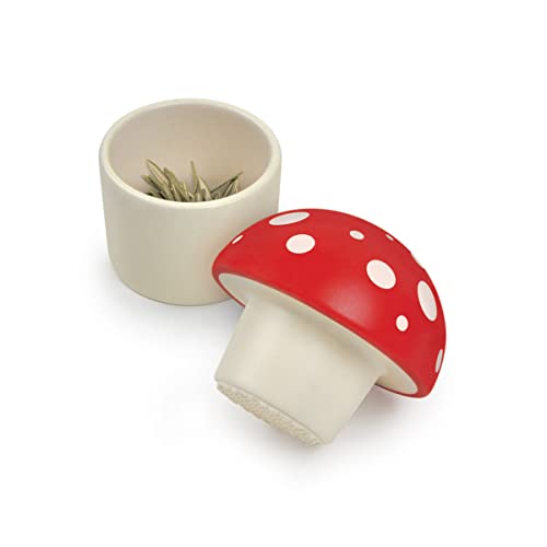 Genuine Fred Merry Mushroom Herb Grinder, Red/White, 3 Inches #TOP4