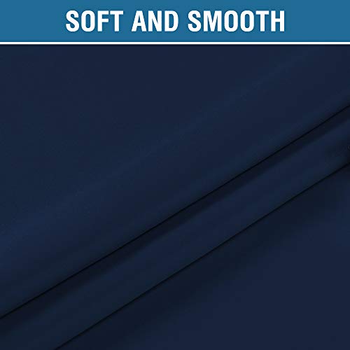 100% Blackout Curtains For Bedroom 84 Inches Long Thermal Insulated Lined Curtains For Living Room Double Layer Full Light Blocking Energy Saving Grommet Drapes Draperies, 2 Panels, Navy Blue #TOP6