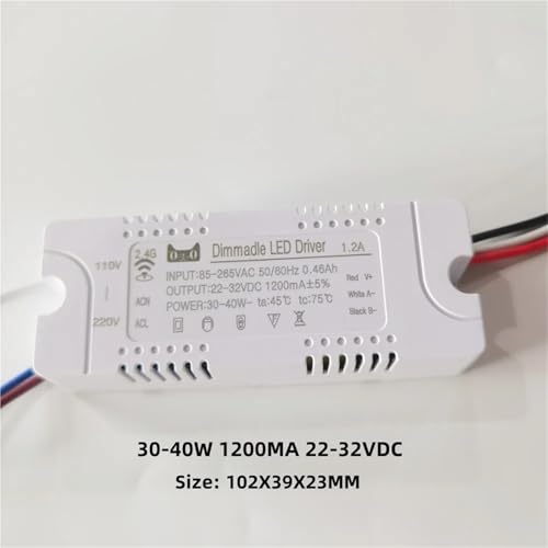 Driver LED Dimmable 30-40W 1200mA transformateur pour plafonnier
