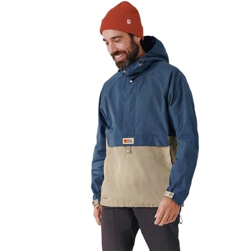 Fjällräven Herren Vardag M Anorak, Uncle Blue-Sand Stone, L EU