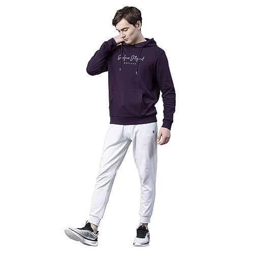 Image of Red Tape Dark Purple Hoodie for Men | A Fusion of Style and Comfort