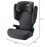 BRITAX RÖMER Fotelik dziecięcy DISCOVERY PLUS 2, z ISOFIX, dla dzieci w wieku 100-150 cm (rozmiar i), 3,5-12 lat, kolor Midnight Grey