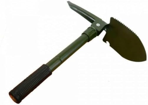 Foldable Camping Portable Compass Saw Digging Paddle Earthquake Set with Premium Series Pocket Carrying Bag