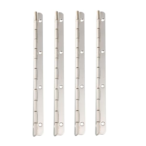 SOESFOUFU 4pcs Piano Hinge Long Hinges Metal Jewelry Box Hinge Wooden Case Hinges for DIY Projects