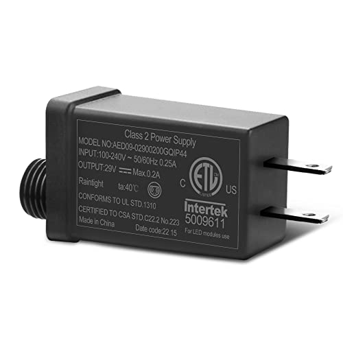 Arkare Led Transformer 29V 0.2A Led Controller Class 2 Power Supply Ip44 Waterproof Outdoor Low Voltage Transformers Us Plug For Christmas Light Led Fairy String Lights Indoor Outdoor Decorations #TOP8