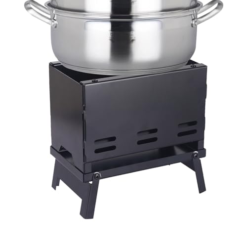 Parrilla de carbón para barbacoa | Hornillo barbacoa plegable, de carbón portátil, para patio, playa, pícnic, al aire libre, casa, jardín, cocina, fiesta y viaje
