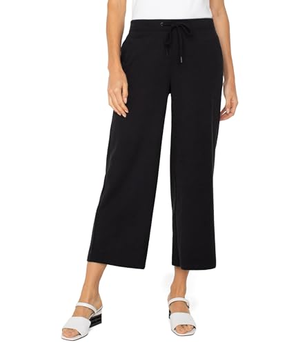 Liverpool Women's Pull on Wide Leg Crop Trousers