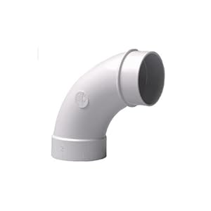 Bogen 90° Spigot für Zentralstaubsauger Vakuumrohrsystem, 2-Zoll (50,8mm)