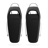 MISSION Boat Gear Sentry Boat Fenders 2 Pack - Heavy Duty Boat Fenders for Docking - Flat Hull Hugging Boat Bumpers for Safe Boat Protection (Obsidian Black)