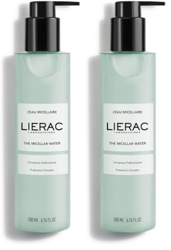 Eau micellaire démaquillante hydratante Lierac 200ml avec prébiotiques pour hygiène visage