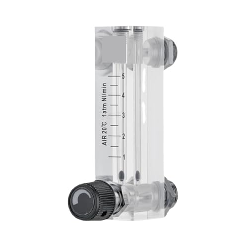 Débitmètre à flotteur de gaz avec vanne de régulation LZM-6T 10-60 LPM