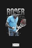  Roger Federer Notebook: Diary, Matte Finish Cover, Planner, Journal, Lined College Ruled Paper, 6x9 120 Pages