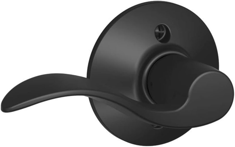 Schlage F170 ACC 622 LH Left Handed Accent Door Lever, One Sided Non-Turning Dummy Door Handle, Matte Black