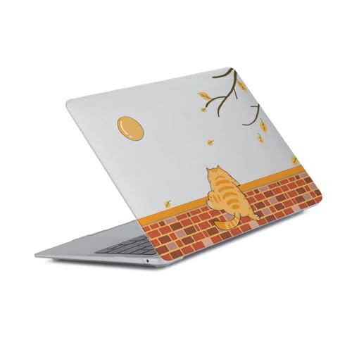 Coque MacBook Neo 13 2026 A3404 rigide protection chat orange
