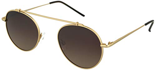 Floats Polarized Round Sunglasses F-4341 - Excellent Quality Polycarbonate Lens, Metal Frame Unisex Sunglasses