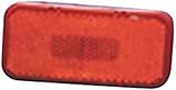 Fasteners Unlimited 003-58 12 V Red Rectangular Clearance Light with Rounded Corners