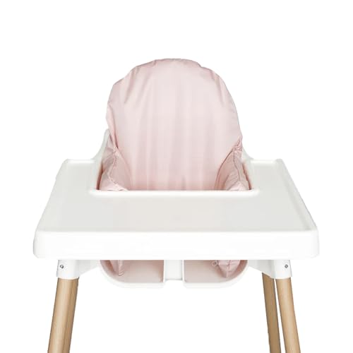 Image of Nibble and Rest Highchair Cushion Cover, Compatible with IKEA Antilop Highchair, Stain-Proof, and Wipeable (Cushion NOT Included) (Dusty Pink)